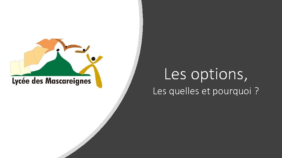 Les options, Les quelles et pourquoi ? 