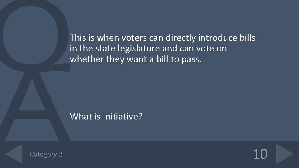 This is when voters can directly introduce bills in the state legislature and can