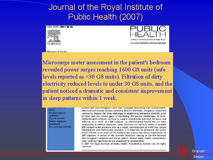 Journal of the Royal Institute of Public Health (2007) Microsurge meter assessment in the