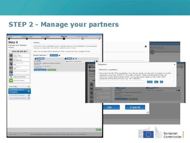 STEP 2 - Manage your partners 