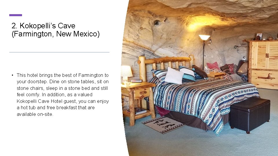 2. Kokopelli’s Cave (Farmington, New Mexico) • This hotel brings the best of Farmington