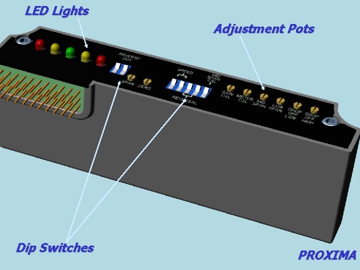 LED Lights PROXIMA Adjustment Pots Dip Switches PROXIMA 