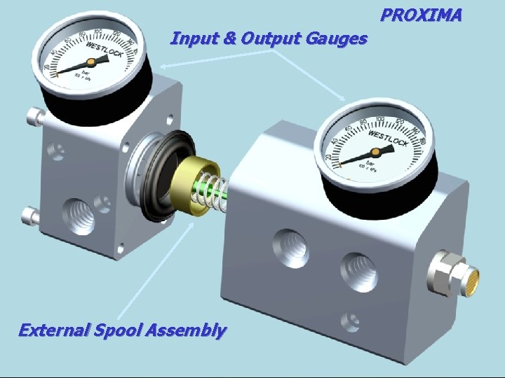 PROXIMA Input & Output Gauges External Spool Assembly 