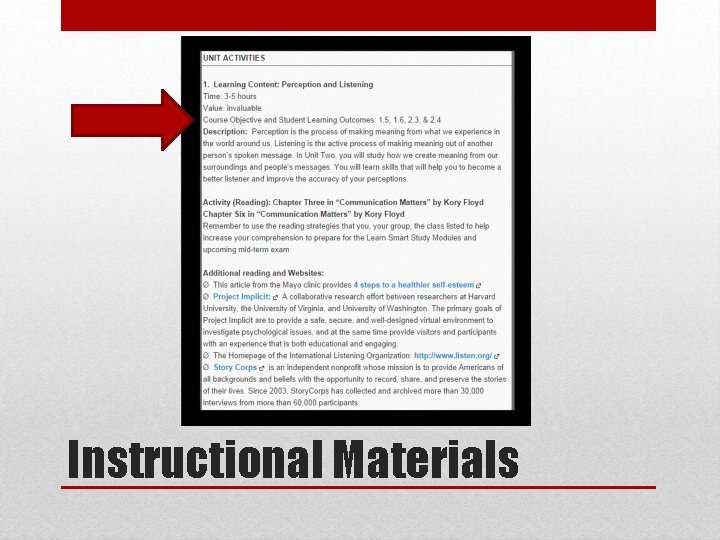 Instructional Materials 