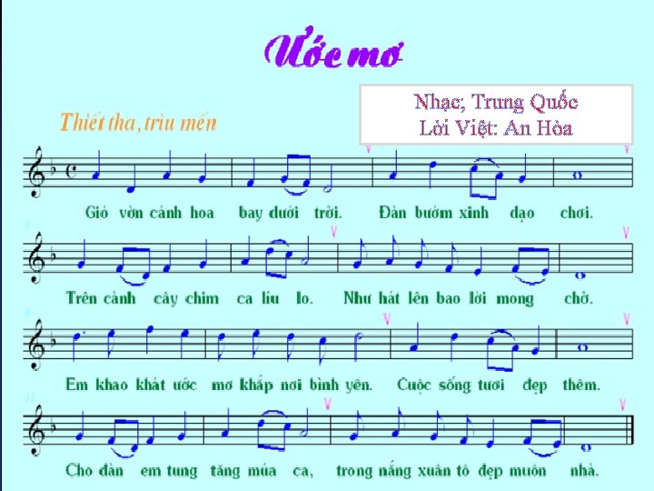 Nhạc; Trung Quốc Lời Việt: An Hòa 