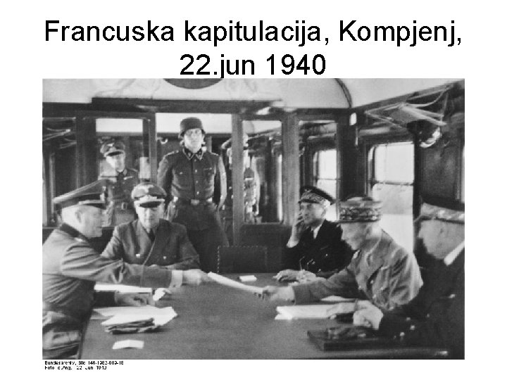 Francuska kapitulacija, Kompjenj, 22. jun 1940 