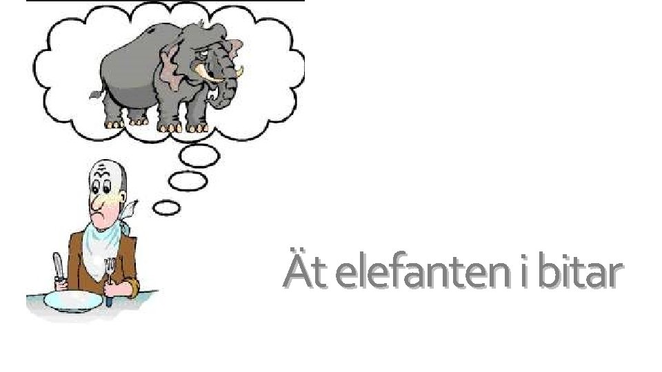 Ät elefanten i bitar 