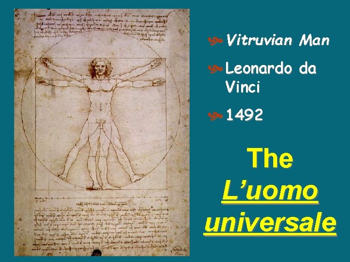Vitruvian Man Leonardo da Vinci 1492 The L’uomo universale Vitruvian Man Leonardo da Vinci 1492 The L’uomo universale