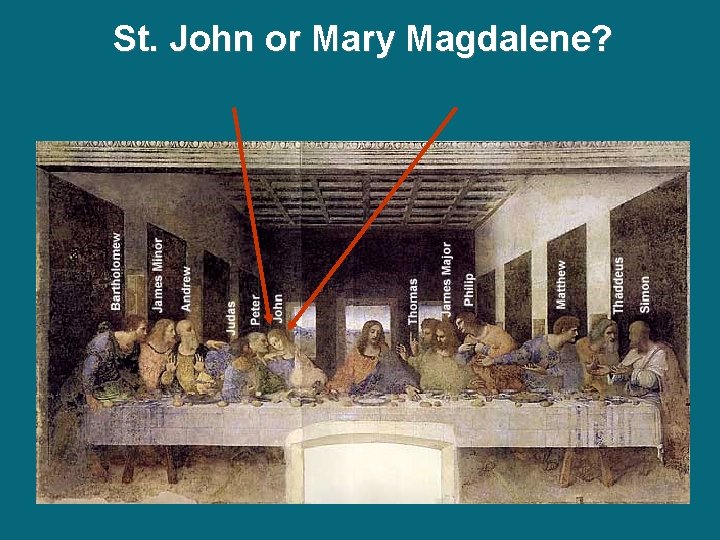 St. John or Mary Magdalene? St. John or Mary Magdalene?