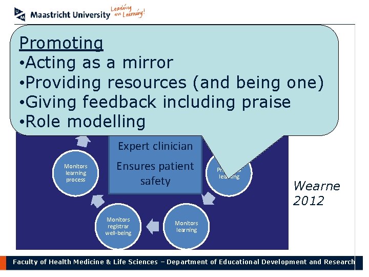 GP supervision – the evidence Promoting • Acting as a mirror • Providing resources