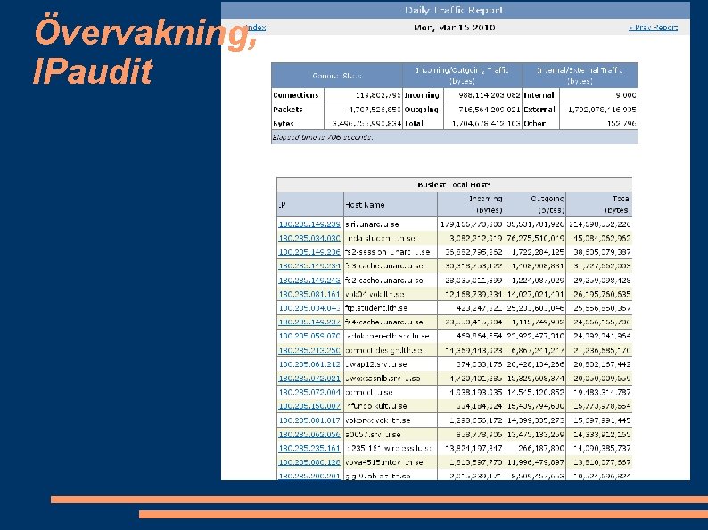 Övervakning, IPaudit 