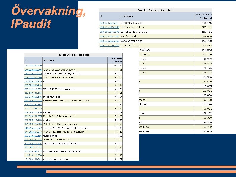 Övervakning, IPaudit 