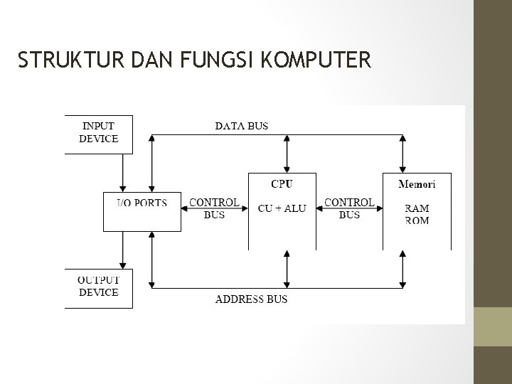 STRUKTUR DAN FUNGSI KOMPUTER 