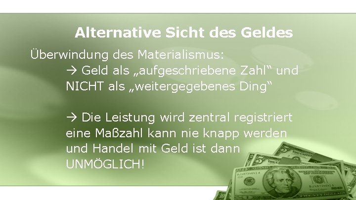 Das Ende des Geldes und was kommt danach
