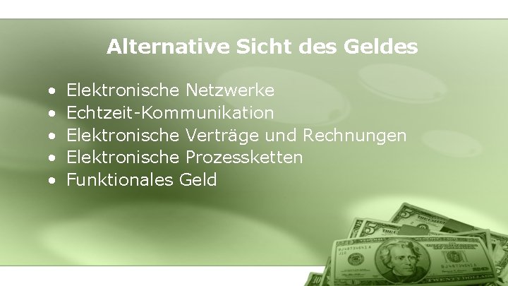 Das Ende des Geldes und was kommt danach