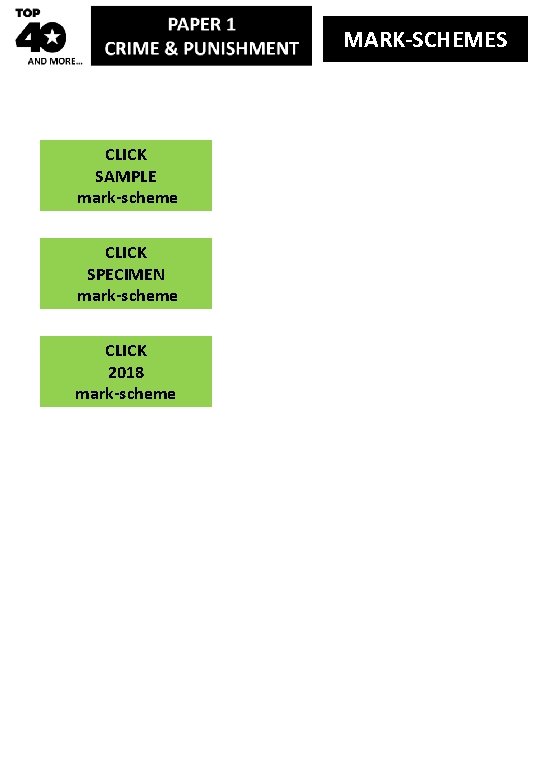 MARK-SCHEMES CLICK SAMPLE mark-scheme CLICK SPECIMEN mark-scheme CLICK 2018 mark-scheme 