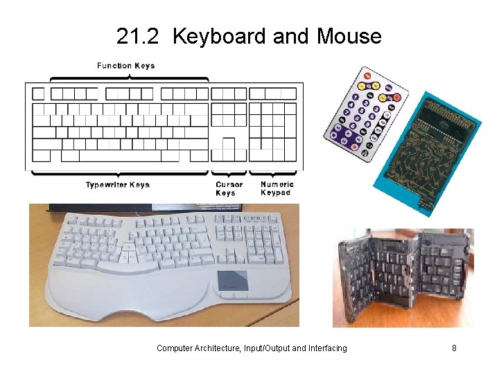 21. 2 Keyboard and Mouse Computer Architecture, Input/Output and Interfacing 8 