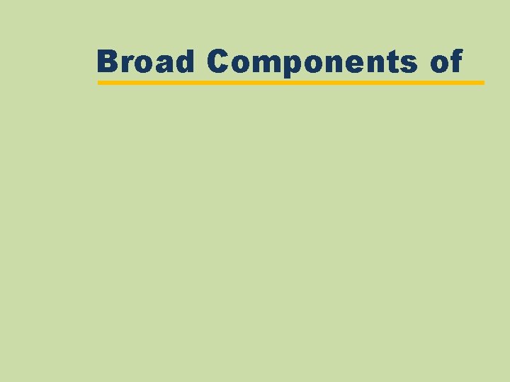 Broad Components of 
