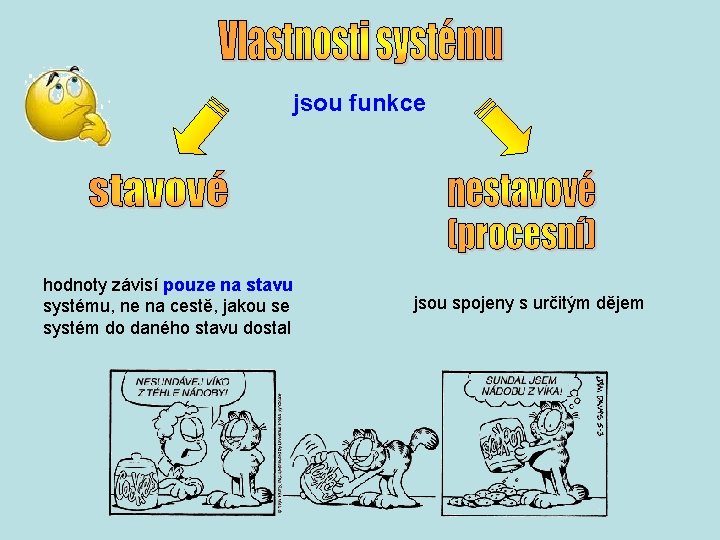 jsou funkce hodnoty závisí pouze na stavu systému, ne na cestě, jakou se systém