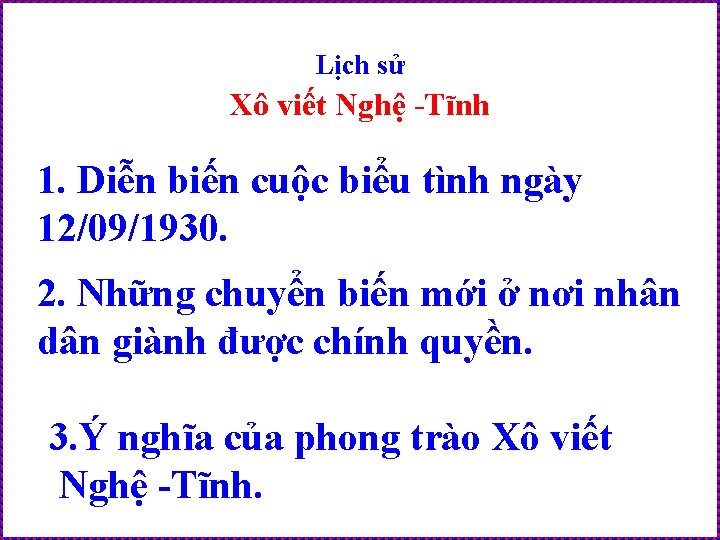 Lịch sử Xô viết Nghệ -Tĩnh 1. Diễn biến cuộc biểu tình ngày 12/09/1930.