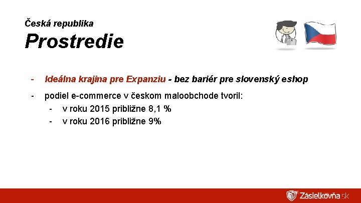 Česká republika Prostredie - Ideálna krajina pre Expanziu - bez bariér pre slovenský eshop