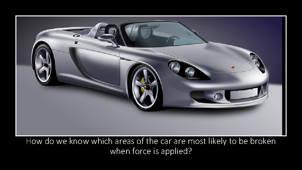 How do we know which areas of the car are most likely to be