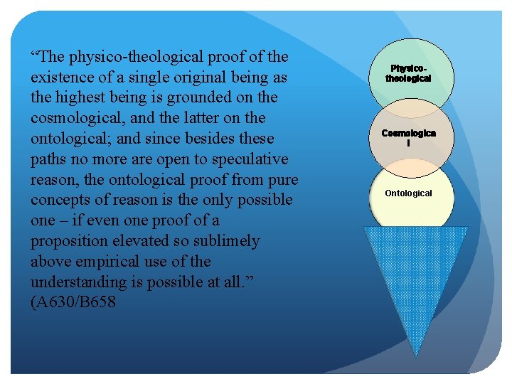 “The physico-theological proof of the existence of a single original being as the highest