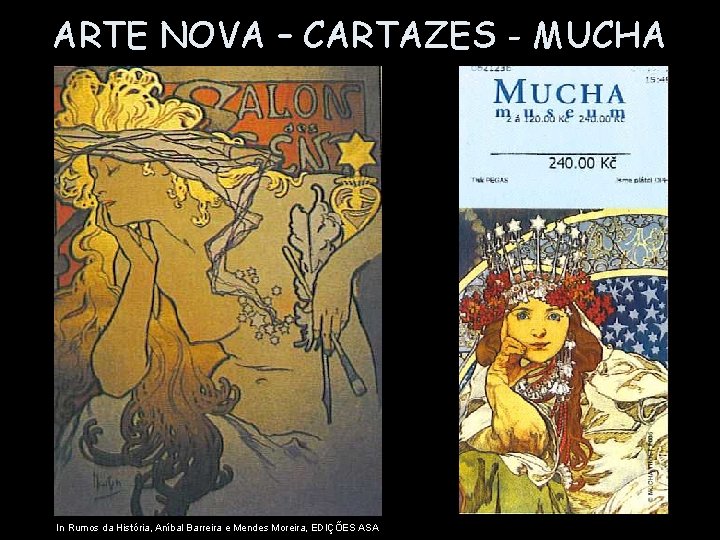 ARTE NOVA – CARTAZES - MUCHA In Rumos da História, Aníbal Barreira e Mendes