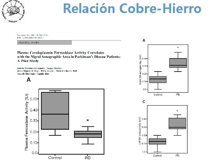 Relación Cobre-Hierro 