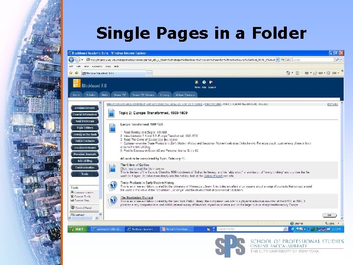 Single Pages in a Folder 