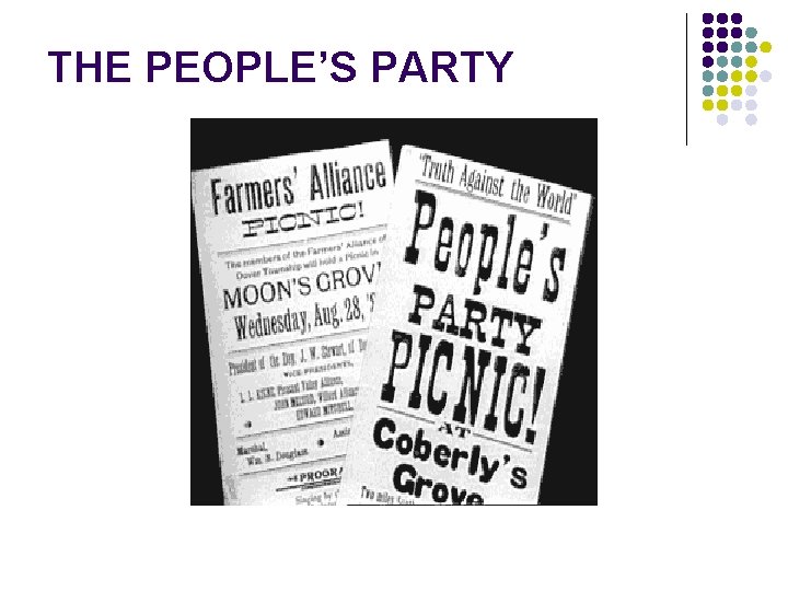 THE PEOPLE’S PARTY 