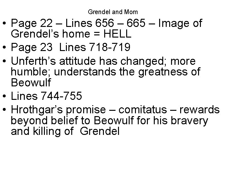 Grendel and Mom • Page 22 – Lines 656 – 665 – Image of