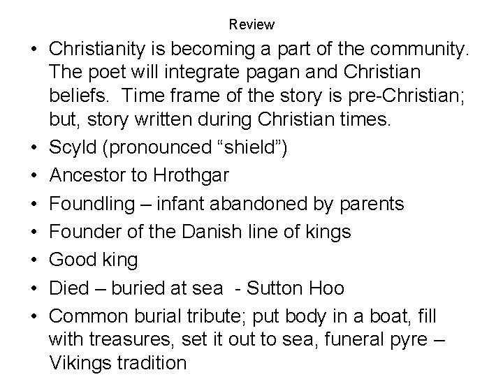 Review • Christianity is becoming a part of the community. The poet will integrate