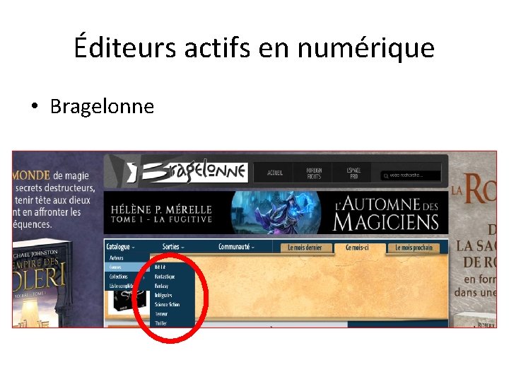 Éditeurs actifs en numérique • Bragelonne 