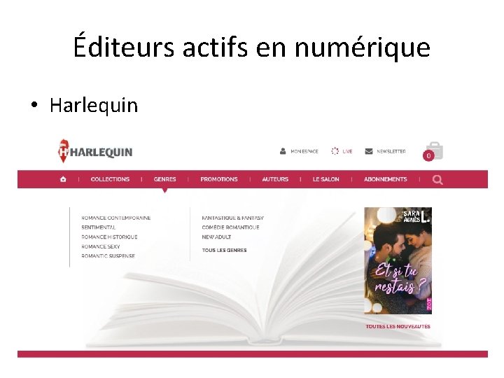 Éditeurs actifs en numérique • Harlequin 