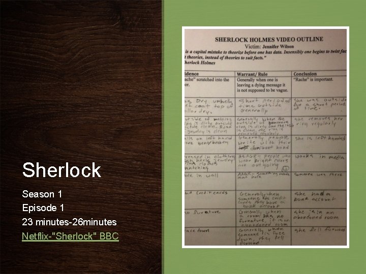 Sherlock Season 1 Episode 1 23 minutes-26 minutes Netflix-"Sherlock" BBC Sherlock Season 1 Episode 1 23 minutes-26 minutes Netflix-"Sherlock" BBC