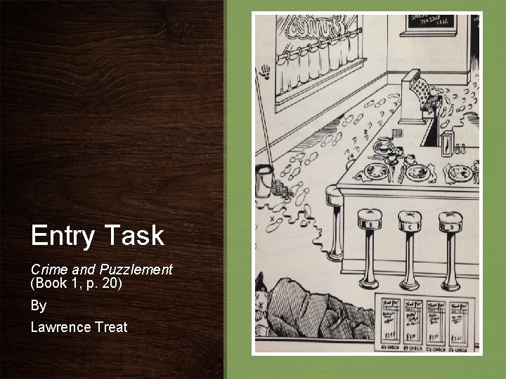 Entry Task Crime and Puzzlement (Book 1, p. 20) By Lawrence Treat Entry Task Crime and Puzzlement (Book 1, p. 20) By Lawrence Treat