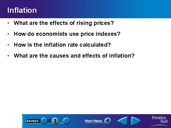 Inflation • What are the effects of rising prices? • How do economists use