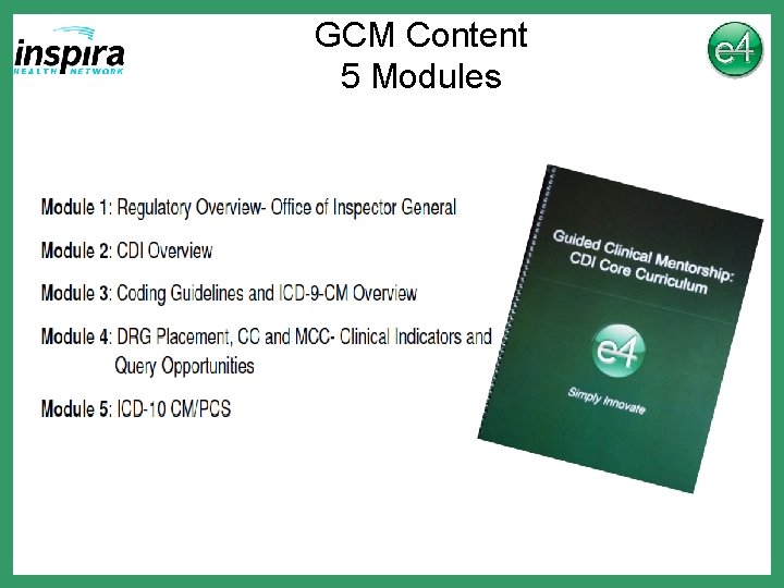 GCM Content 5 Modules 