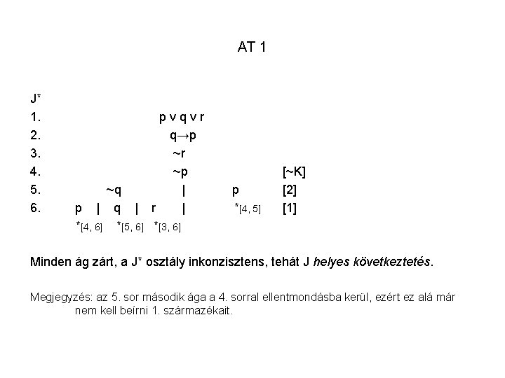 AT 1 J* 1. 2. 3. 4. 5. 6. ~q p | q |
