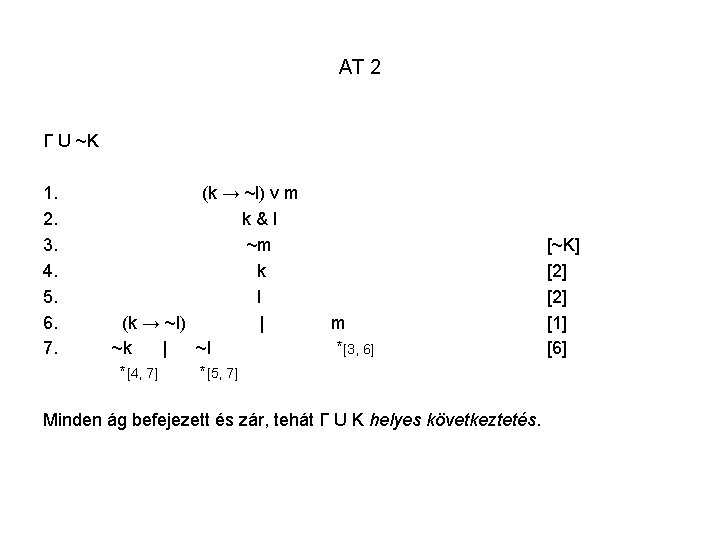 AT 2 Γ U ~K 1. 2. 3. 4. 5. 6. 7. (k →