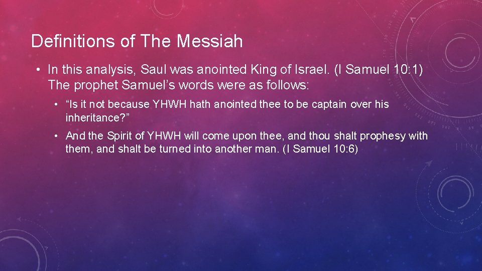 A Biblical Study About the Messiah Part I