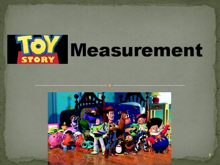 Measurement 1 
