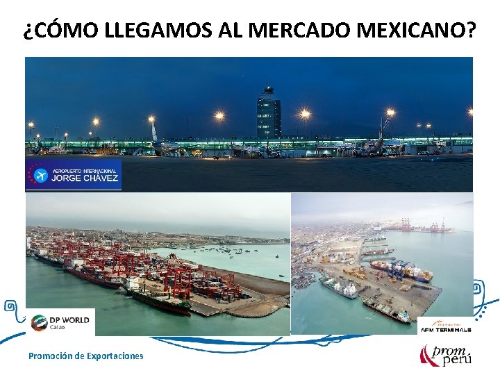 ¿CÓMO LLEGAMOS AL MERCADO MEXICANO? Promoción de Exportaciones 
