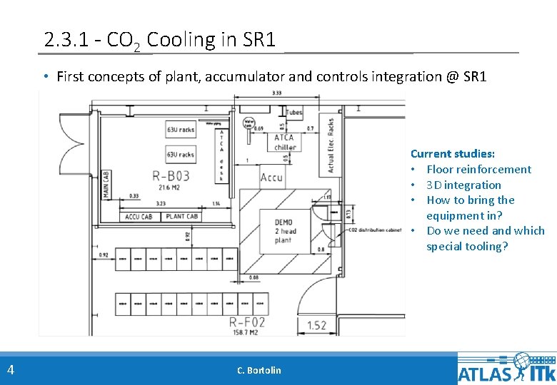 2. 3. 1 - CO 2 Cooling in SR 1 • First concepts of