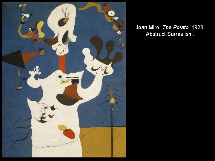 Joan Miró, The Potato, 1928. Abstract Surrealism. 