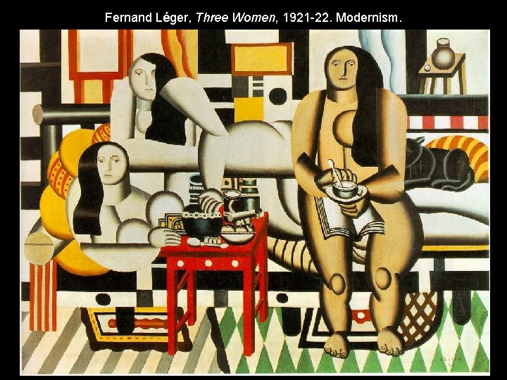 Fernand Léger, Three Women, 1921 -22. Modernism. 