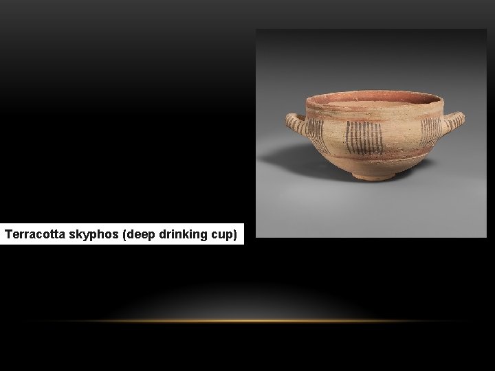 Terracotta skyphos (deep drinking cup) 