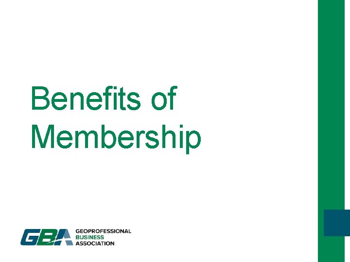 Membership Overview You are a Member Todays Overview Introduction Overview