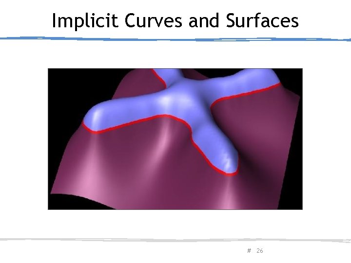 Implicit Curves and Surfaces February 20, 2013 Olga Sorkine # 26 